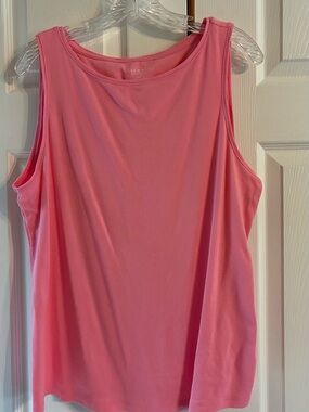 Talbots Pink Scoop Neck Tank Top